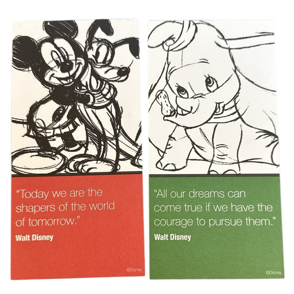 Disney Hotel Cards - Unique Souvenir from Your Stay - Set of 2